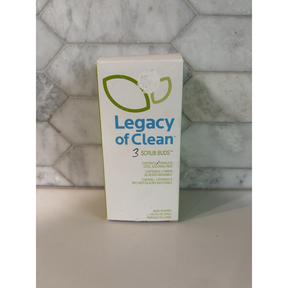 Amway Legacy Of Clean Scrub Buds Scouring Pads 3 Piece/ 1 Missing